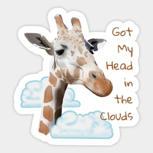 Got My Head in the Clouds Sticker